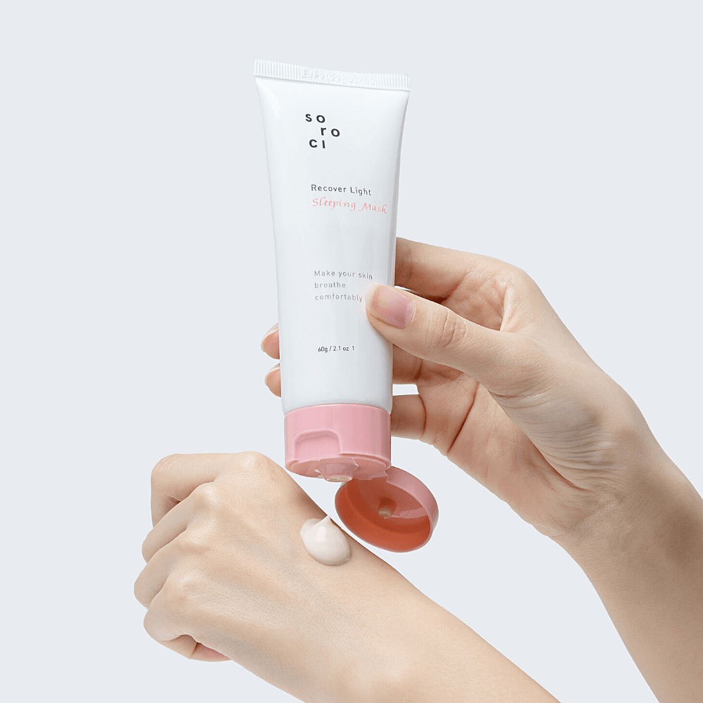 RECOVER LIGHT SLEEPING MASK <br>Regenerierende & straffende Over-Night Maske mit Lycopene, Kollagen und 10 pflanzlichen Extrakten-Shishi Cherie