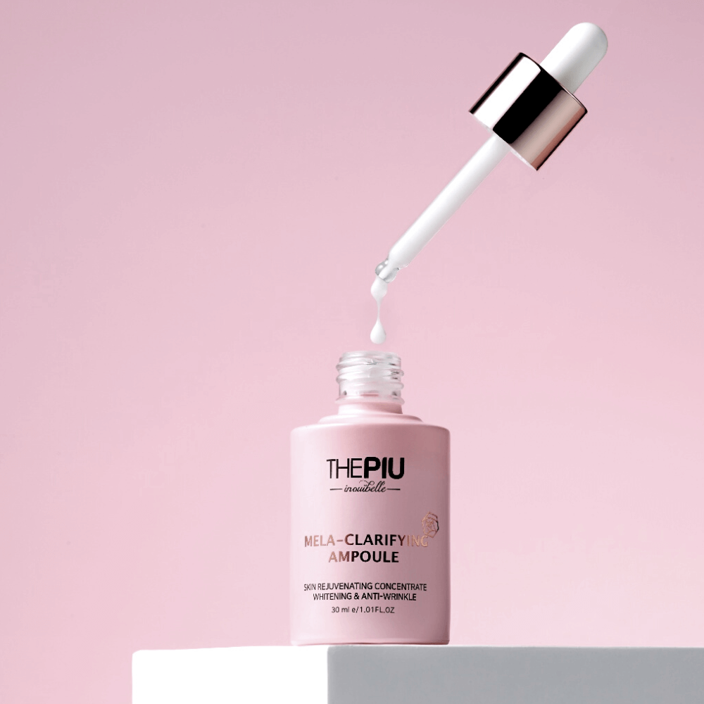 MELA-CLARIFYING AMPOULE <br> Ausgleichendes Anti-Aging Serumkonzentrat mit 7 Blütenextrakten, Rosenwein & Glucosiden (reife / müde Haut)-Shishi Cherie