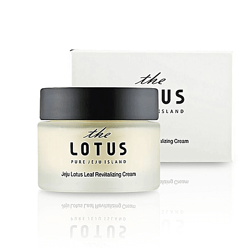 JEJU LOTUS LEAF REVITALIZING CREAM <br>Beruhigende, straffende 24H Gesichtspflege mit Extrakt aus Weißem Lotus, Niacinamide & Vitamin C