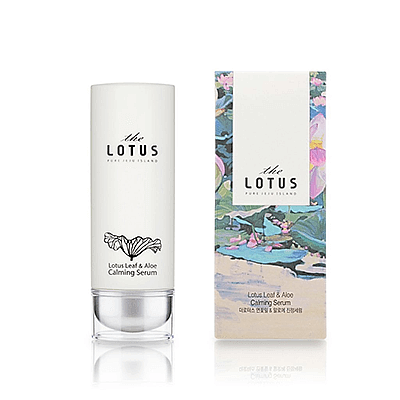 JEJU LOTUS LEAF & ALOE CALMING SERUM <br>Beruhigendes Serum mit Extrakt aus Weißem Lotus & Aloe Vera für sensible/zu Irritationen neigende Haut